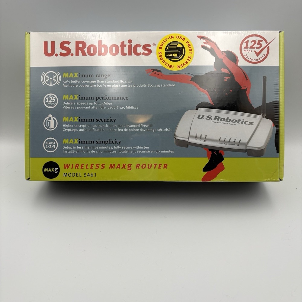 U.S. Robotics USR5461 802.11g Wireless MAXg Router sealed